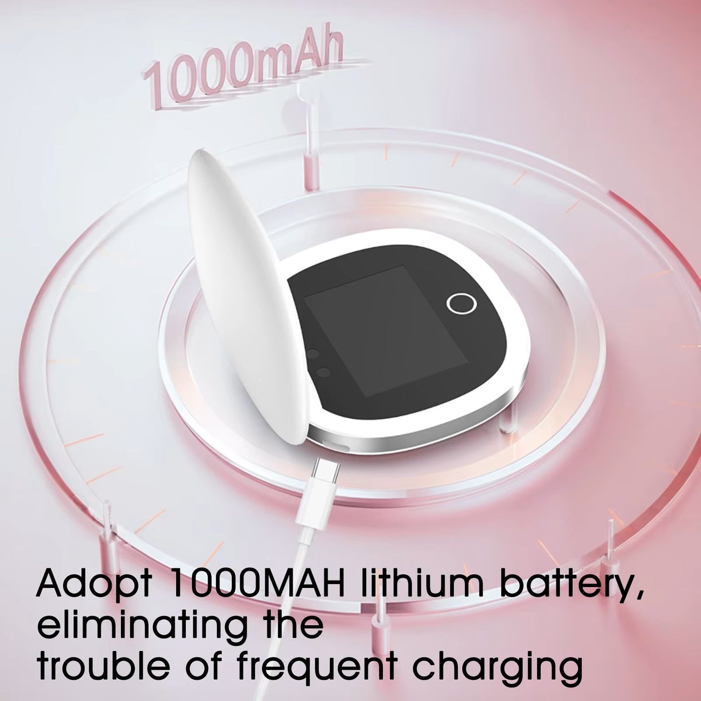 Sunscreen UV Mirror Testing Camera with Light 2X Magnification 3.5in Pocket Size L Pocket