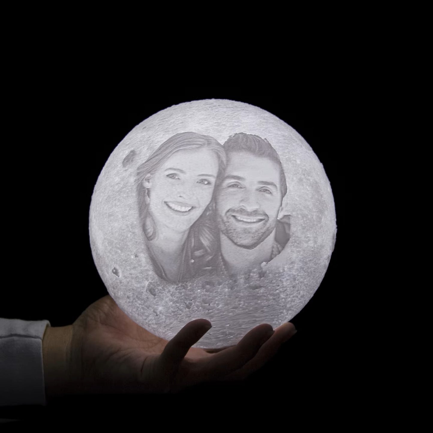Personalized 3D Printing Moon Lamp Customized Photo Text Night Light USB Rechargeable🌕