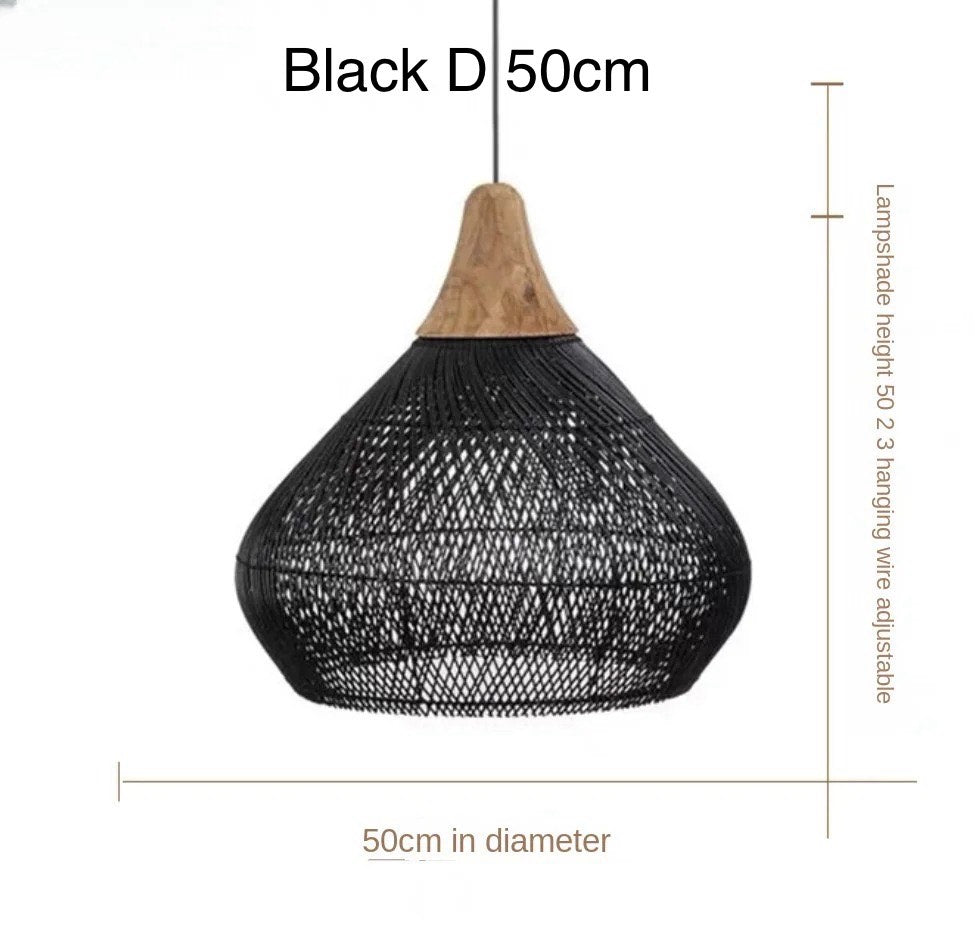 Vintage Pendant Lights Hight Quality Rattan Lamps
