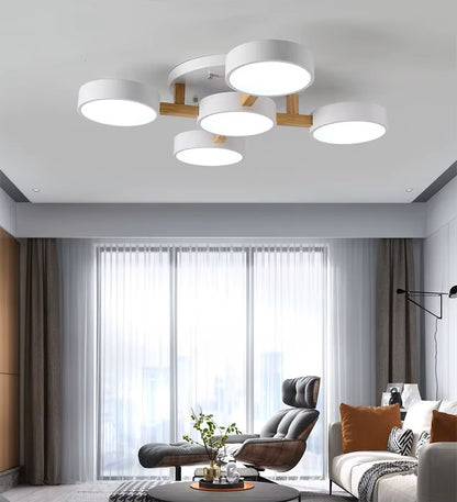 Nordic Style Modern Wood Ceiling Chandelier