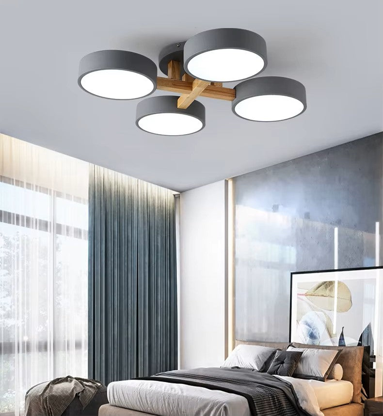 Nordic Style Modern Wood Ceiling Chandelier