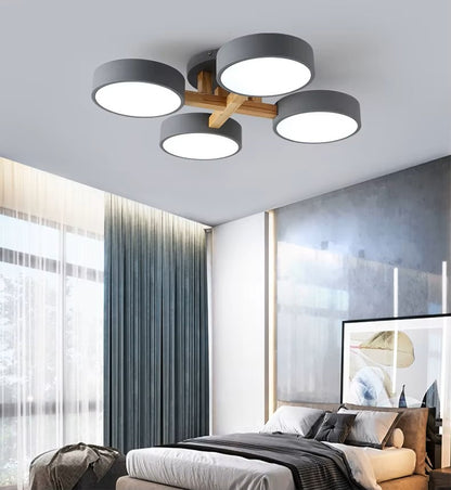 Nordic Style Modern Wood Ceiling Chandelier