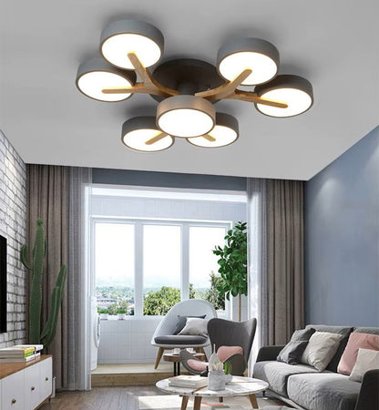 Nordic Style Modern Wood Ceiling Chandelier