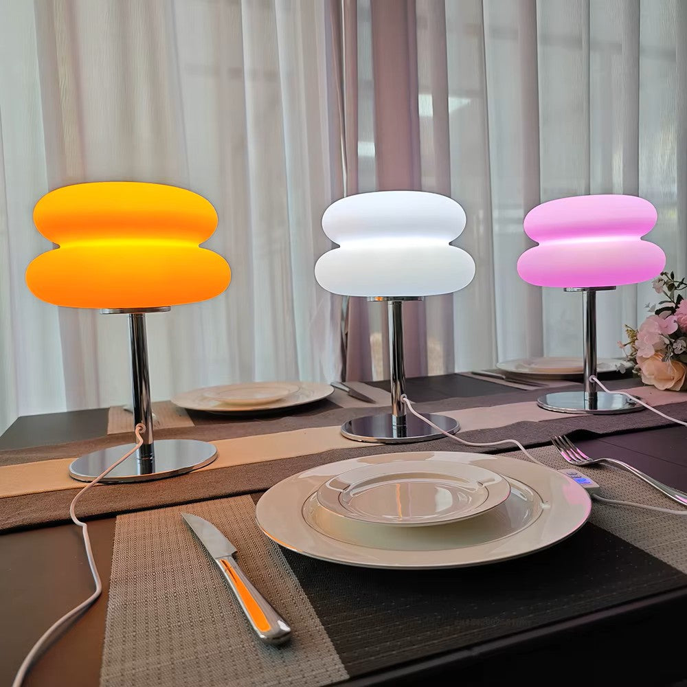 Tri Color Modern creamy Table Lamp lights