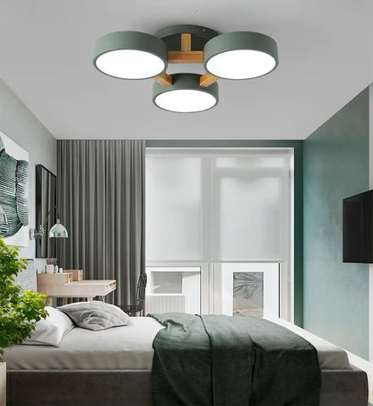 Nordic Style Modern Wood Ceiling Chandelier