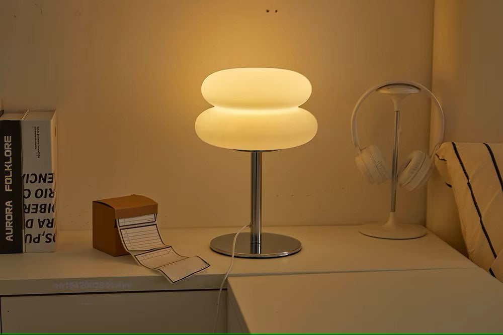 Tri Color Modern creamy Table Lamp lights