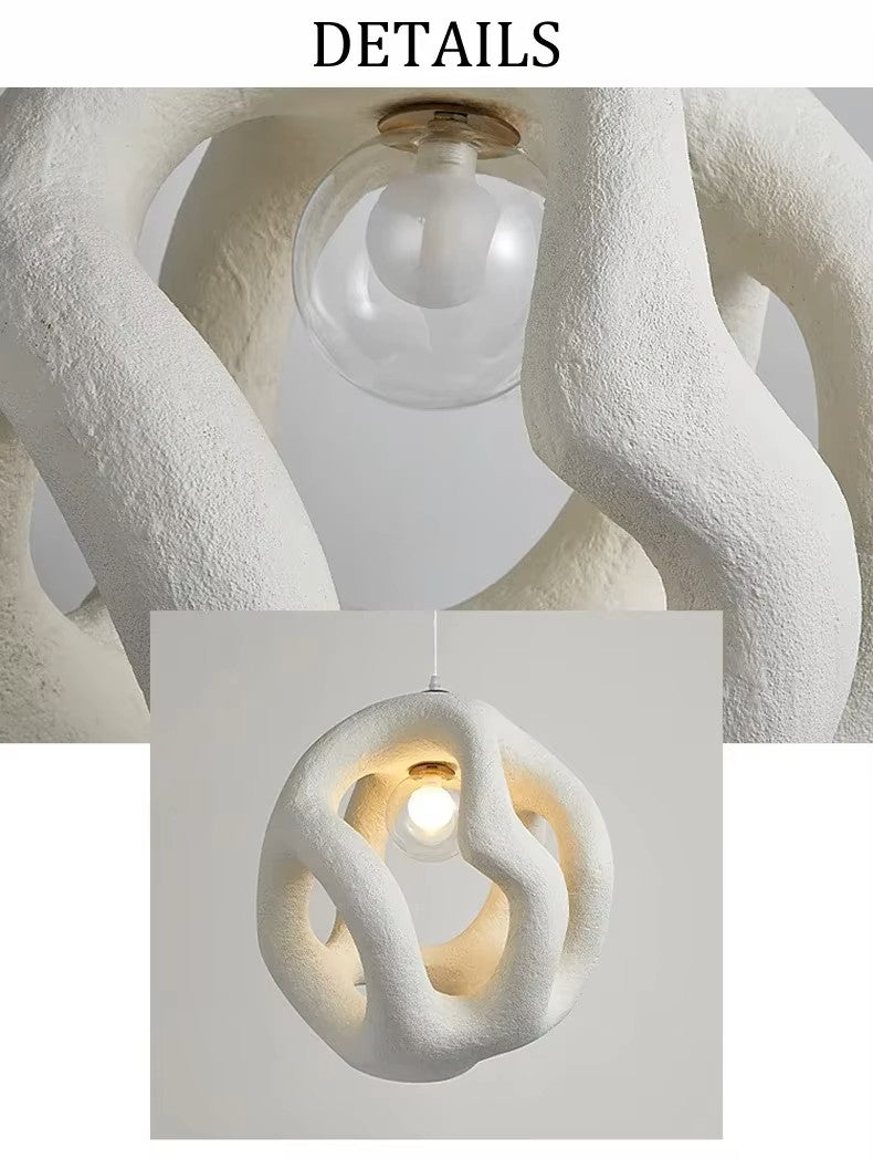 Modern Twist Pendant Lamp E27 Hanging Chandelier