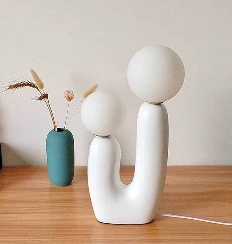 creative Art resin double-ended table lamp lights