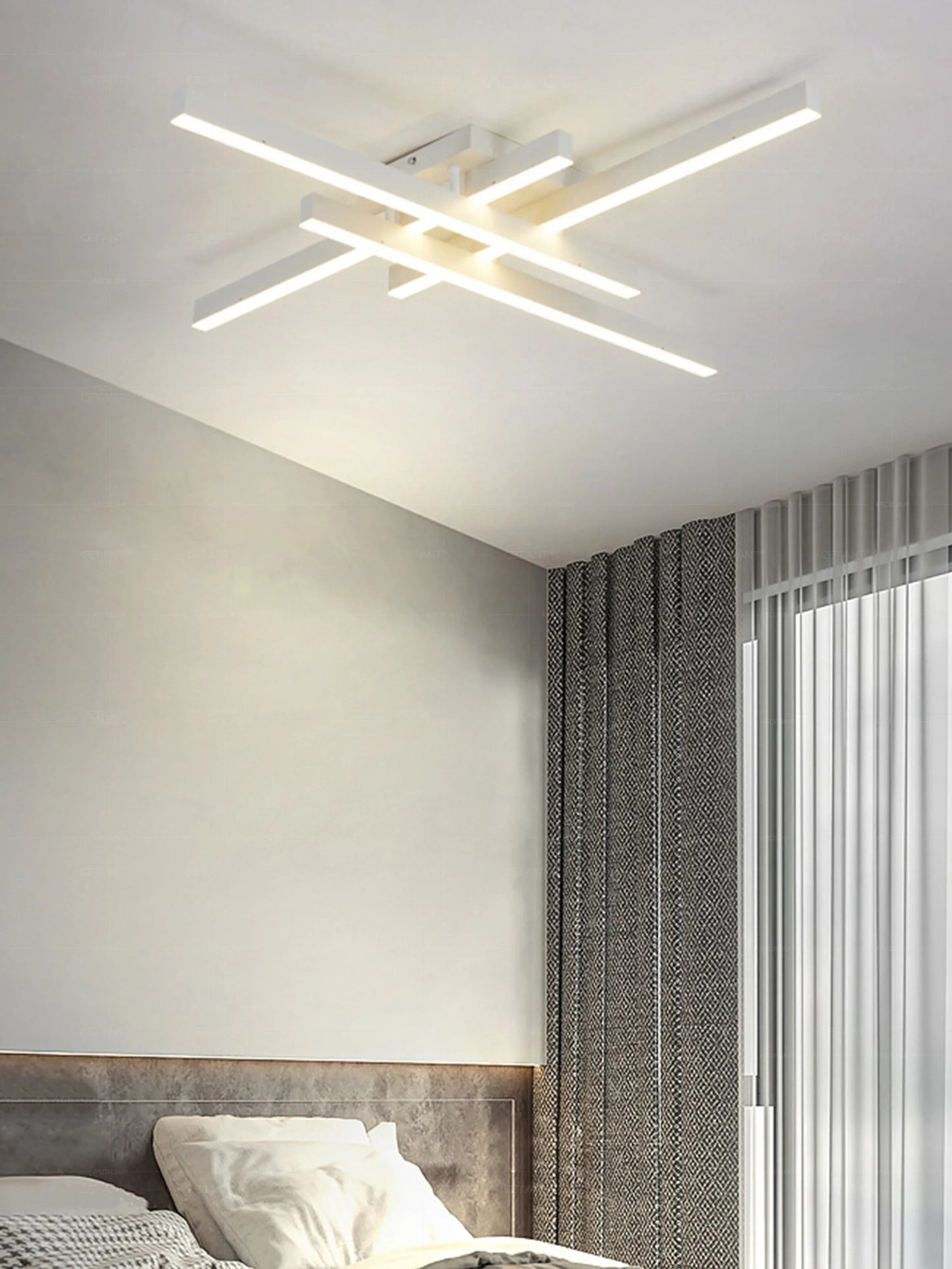 Modern LED Ceiling Lamp Lights 30/50CM Square Line