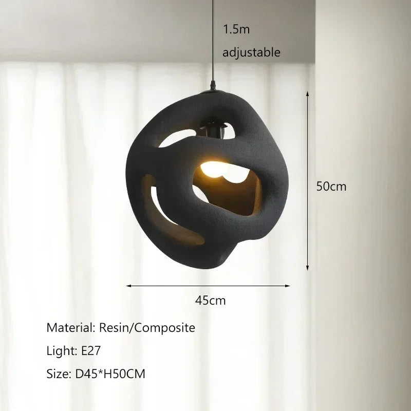 Modern Twist Pendant Lamp E27 Hanging Chandelier