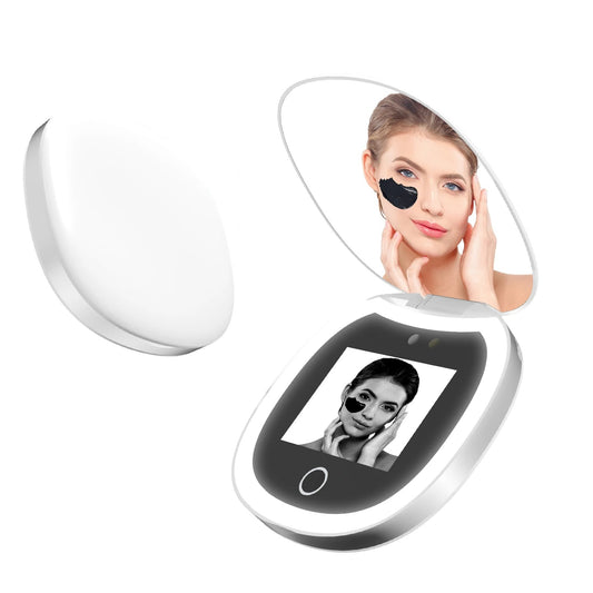 Sunscreen UV Mirror Testing Camera with Light 2X Magnification 3.5in Pocket Size L Pocket