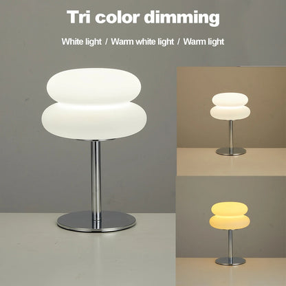 Tri Color Modern creamy Table Lamp lights