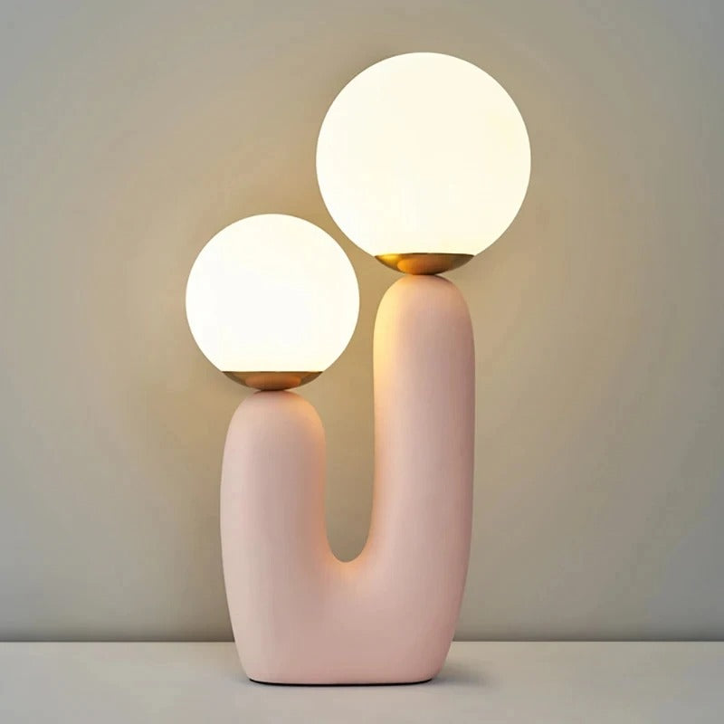 creative Art resin double-ended table lamp lights