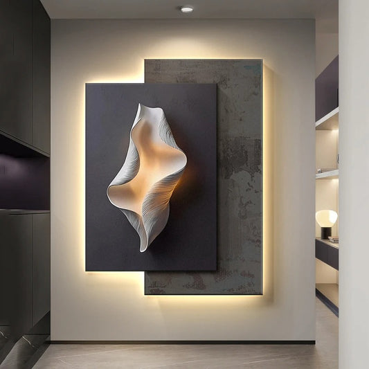 Modern LED Wall Lamps Minimalism Crystal Porcelain Mural Light
