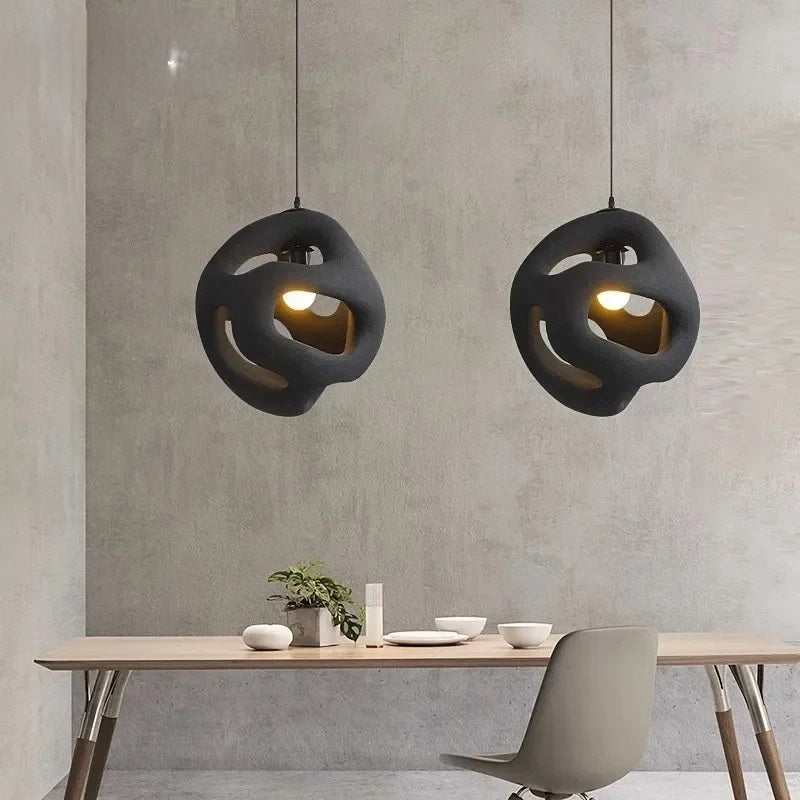 Modern Twist Pendant Lamp E27 Hanging Chandelier