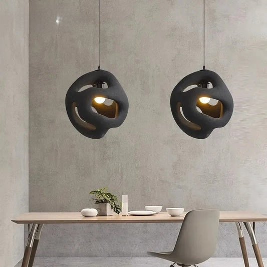 Modern Twist Pendant Lamp E27 Hanging Chandelier