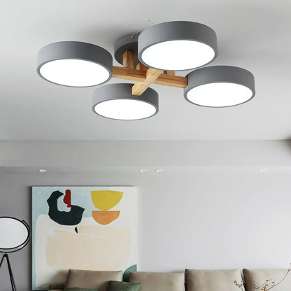 Nordic Style Modern Wood Ceiling Chandelier