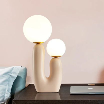 creative Art resin double-ended table lamp lights