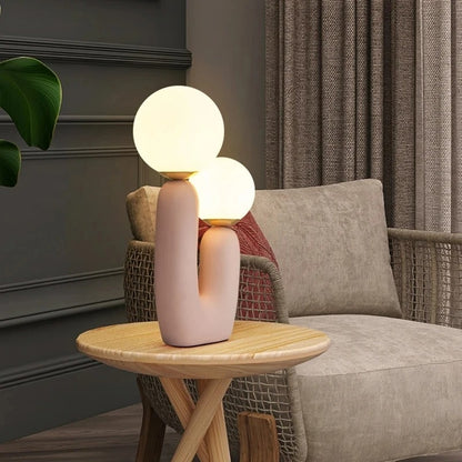 creative Art resin double-ended table lamp lights