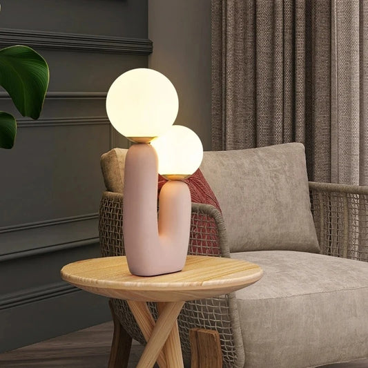 creative Art resin double-ended table lamp lights