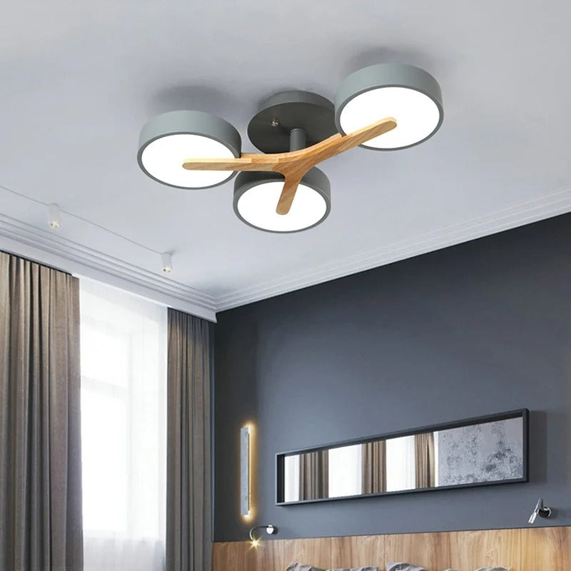 Nordic Style Modern Wood Ceiling Chandelier