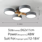 Nordic Style Modern Wood Ceiling Chandelier