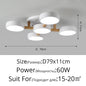 Nordic Style Modern Wood Ceiling Chandelier