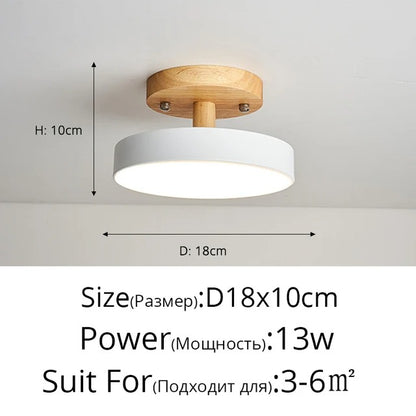 Nordic Style Modern Wood Ceiling Chandelier