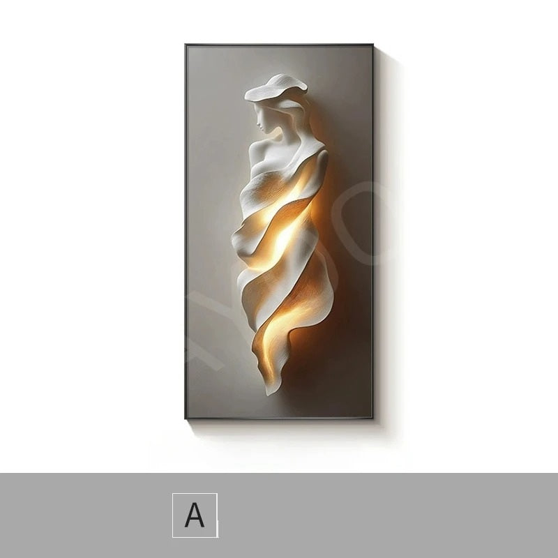 Art Figures LED Wall Lamp Modern Mural Light 120X60CM & 140X70cm