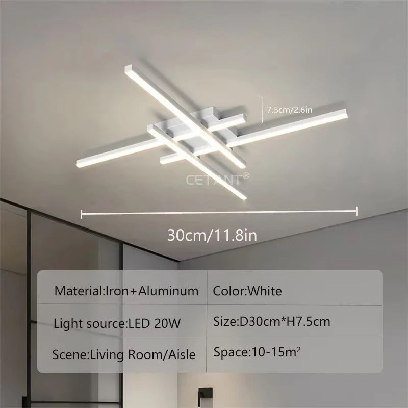 Modern LED Ceiling Lamp Lights 30/50CM Square Line