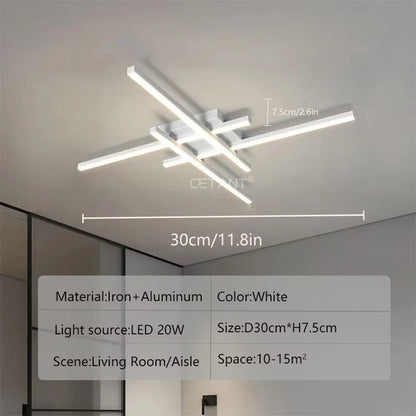 Modern LED Ceiling Lamp Lights 30/50CM Square Line