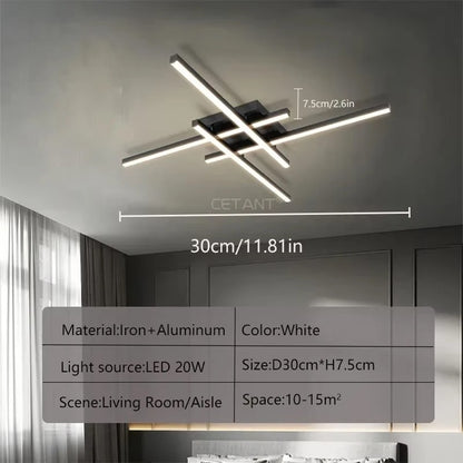 Modern LED Ceiling Lamp Lights 30/50CM Square Line