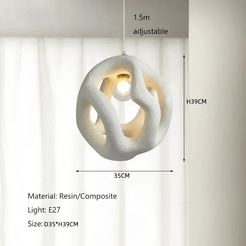 Modern Twist Pendant Lamp E27 Hanging Chandelier