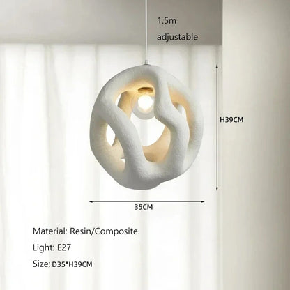 Modern Twist Pendant Lamp E27 Hanging Chandelier