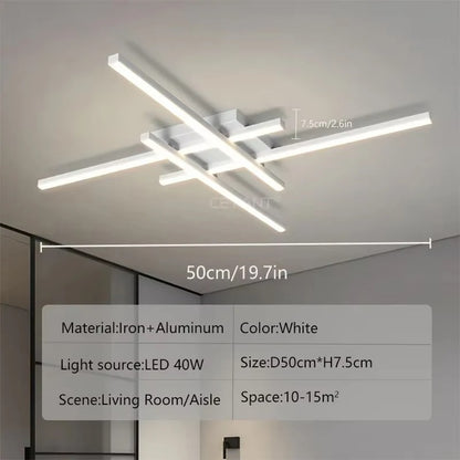 Modern LED Ceiling Lamp Lights 30/50CM Square Line