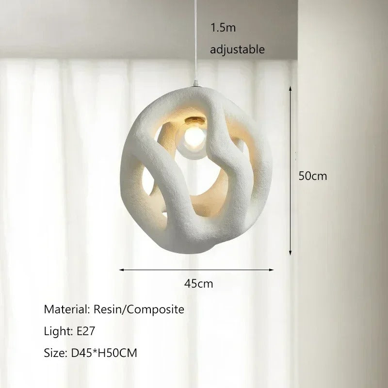 Modern Twist Pendant Lamp E27 Hanging Chandelier