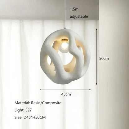 Modern Twist Pendant Lamp E27 Hanging Chandelier
