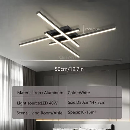 Modern LED Ceiling Lamp Lights 30/50CM Square Line